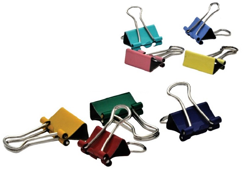 421/15 binder klip barevný 15mm