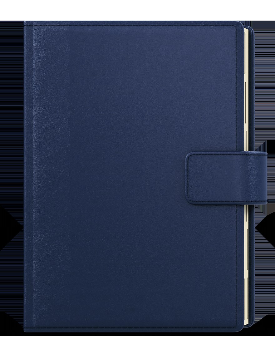 *B26  BDCk38-1-26  Denní diář - Ctirad s výsekem - Elite - A5 - modrá ,    sobota a neděle zvlášť na stránce - krémový papír