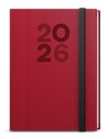 *B26  BDD23-6-26  Denní diář - David - Vigo - A5 - červená , černá gumička