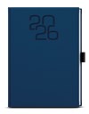 *B26  BDD27-1-26  Denní diář - David - Fabric - A5 - modrá , poutko