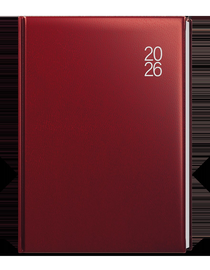 *B26  BDD7-3-26  Denní diář - David - Balacron - A5 - bordó