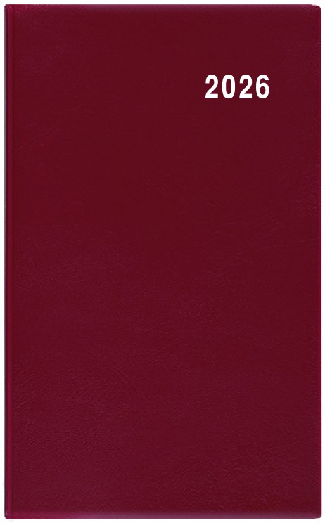 *B26  BMD1-3-26  Měsíční diář - Diana - PVC - bordó