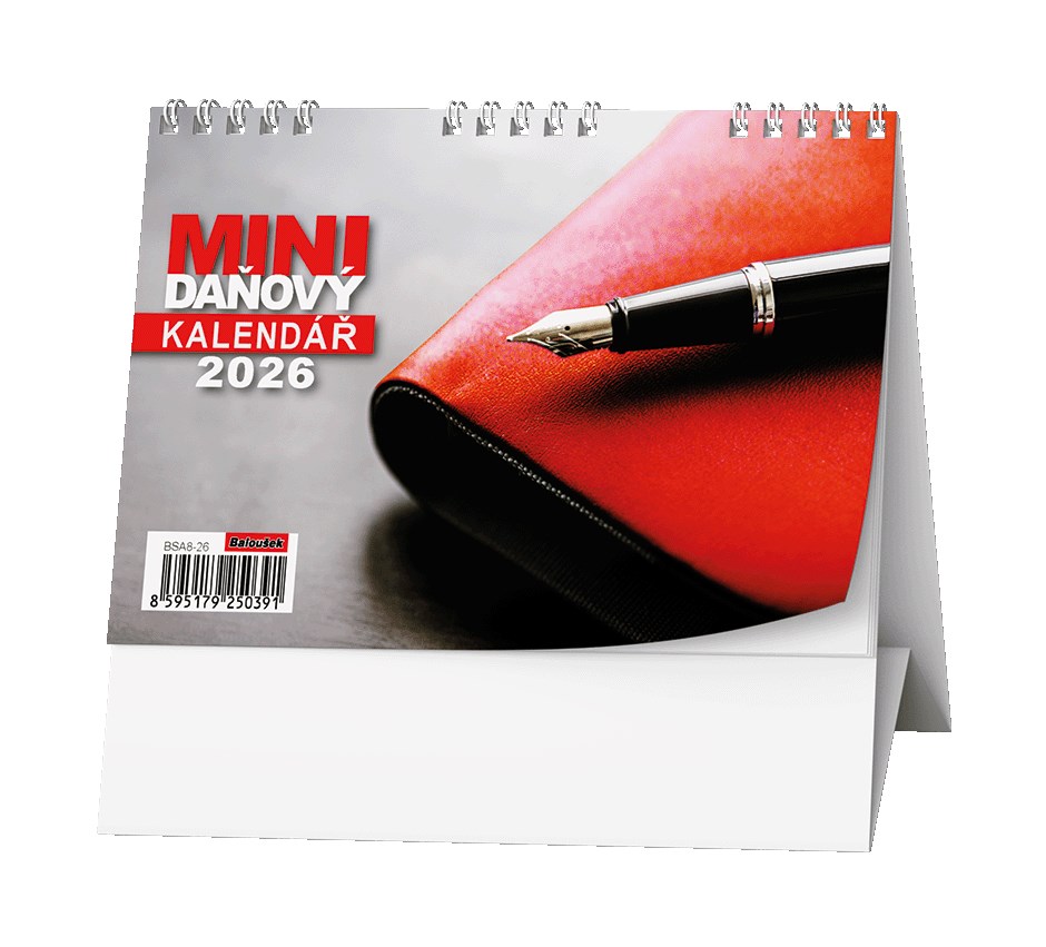 *B26  BSA8-26  Mini daňový kalendář , daňové termíny