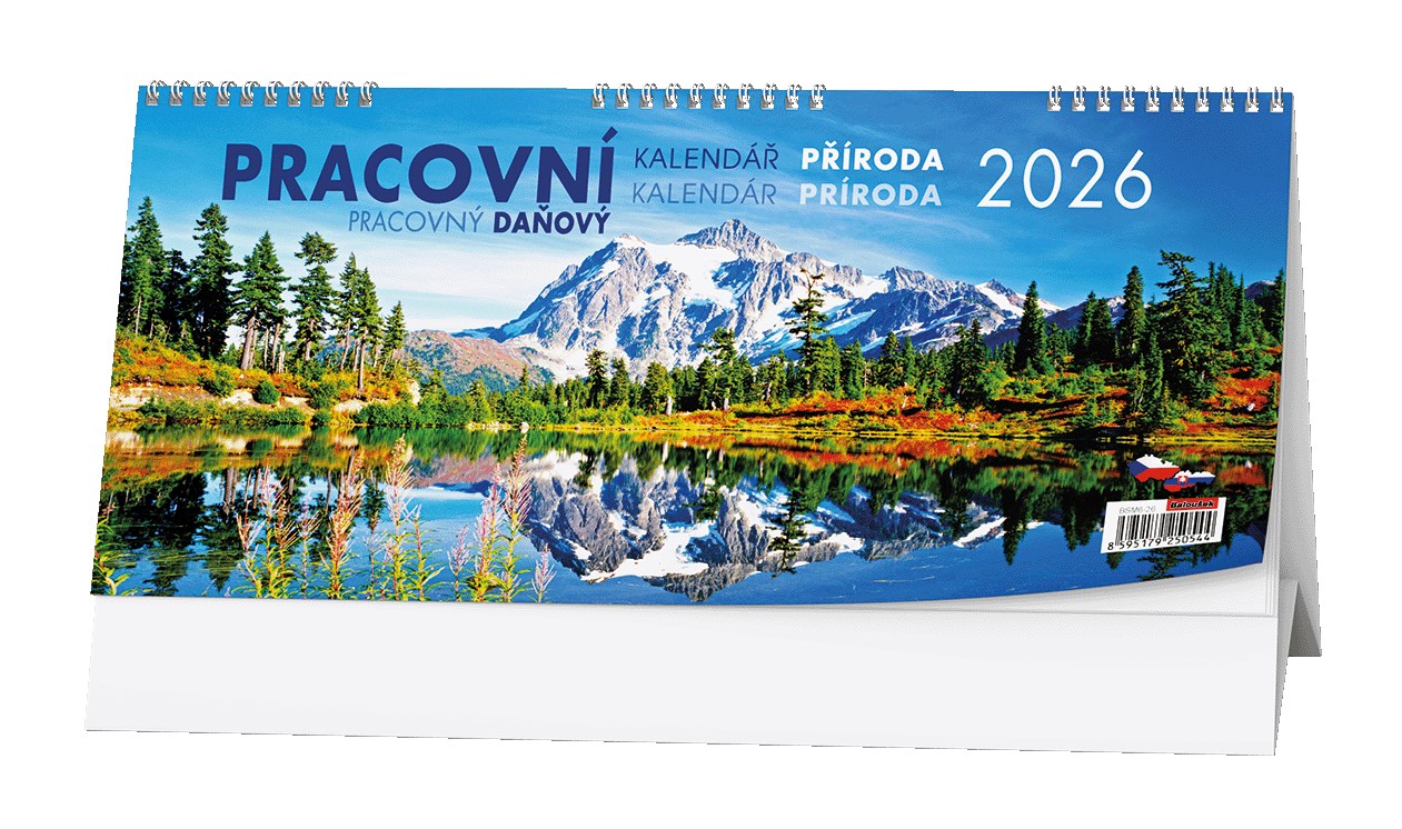 *B26  BSM6-26  Daňový kalendář - Příroda       , daňové termíny CZ/SK