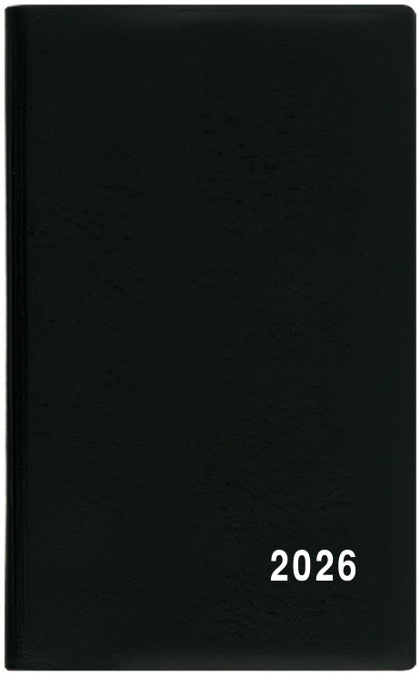 *B26  BTA1-2-26  Týdenní diář - Alois - PVC - černá
