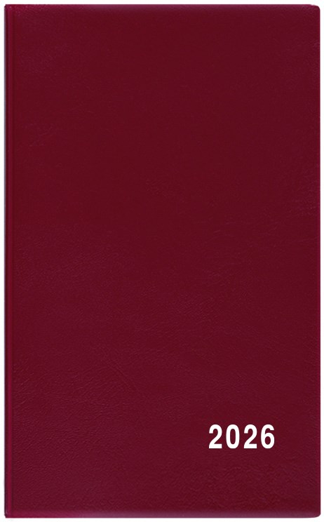 *B26  BTA1-3-26  Týdenní diář - Alois - PVC - bordó