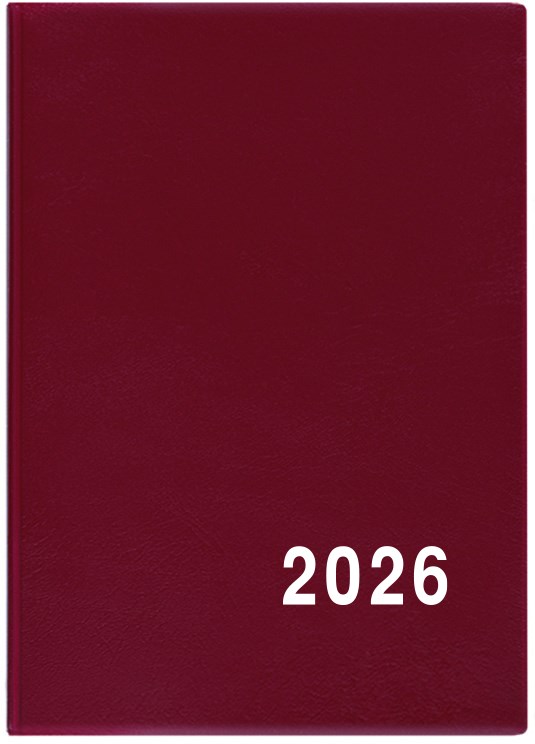 *B26  BTH1-3-26  Týdenní diář - Hynek - PVC - bordó