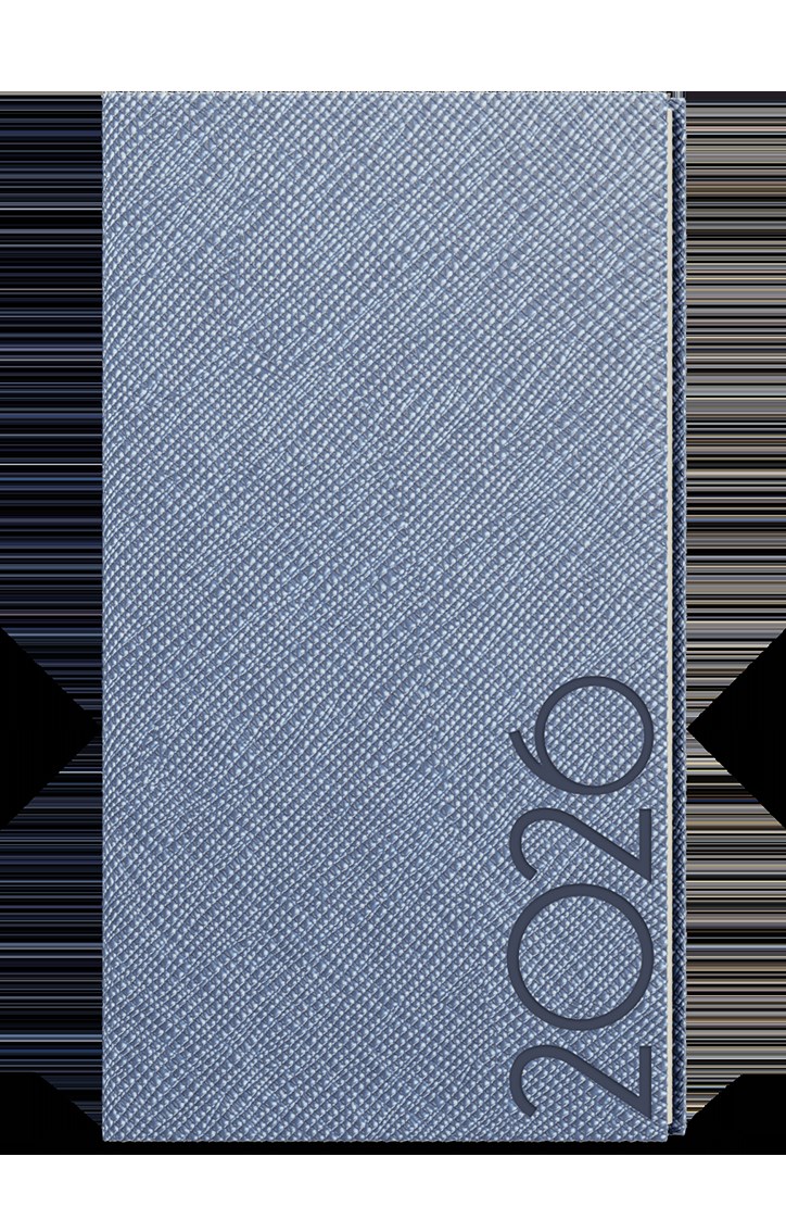 *B26  BTJ13-19-26  Týdenní diář - Jakub - Tora - kapesní - modrošedá