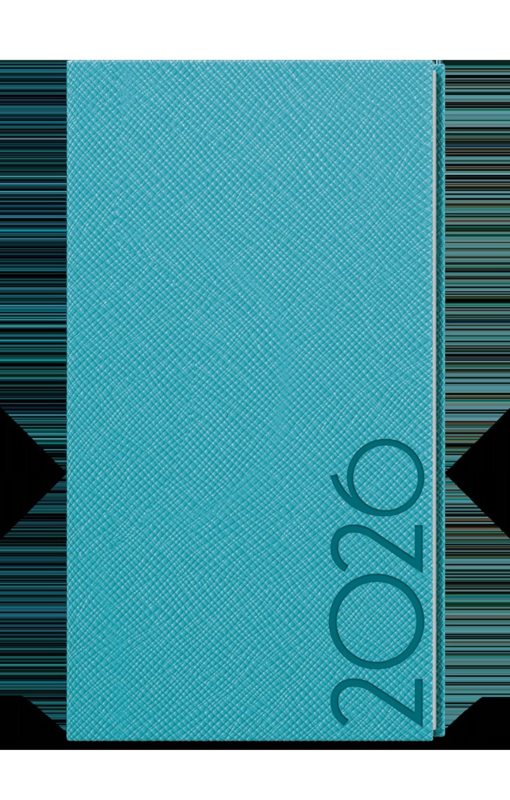 *B26  BTJ13-8-26  Týdenní diář - Jakub - Tora - kapesní - tyrkys