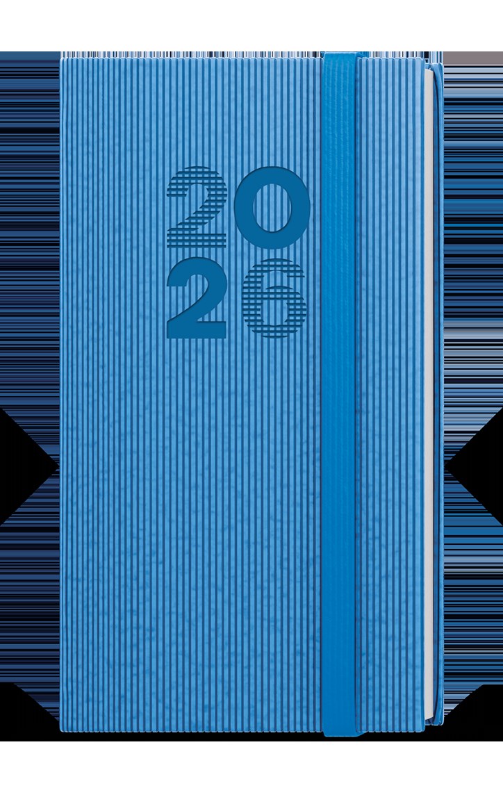 *B26  BTJ23-1-26  Týdenní diář - Jakub - Vigo - kapesní - modrá , modrá gumička