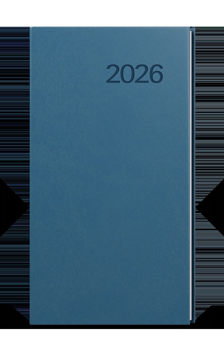 *B26  BTJ6-25-26  Týdenní diář - Jakub -  Vivella - kapesní - petrolejová