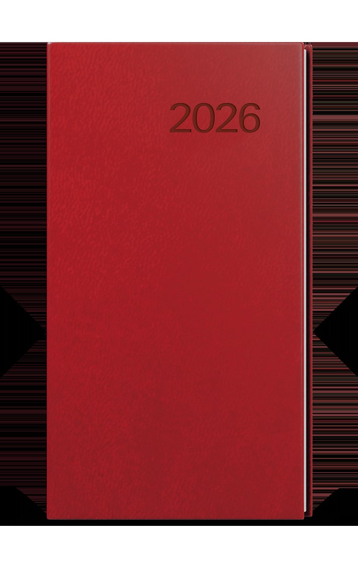 *B26  BTJ6-3-26  Týdenní diář - Jakub -  Vivella- kapesní - bordó