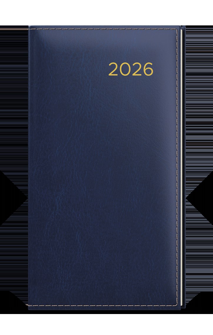 *B26  BTJk17-1-26  Týdenní diář - Jakub - Premier - kapesní - modrá , krémový papír