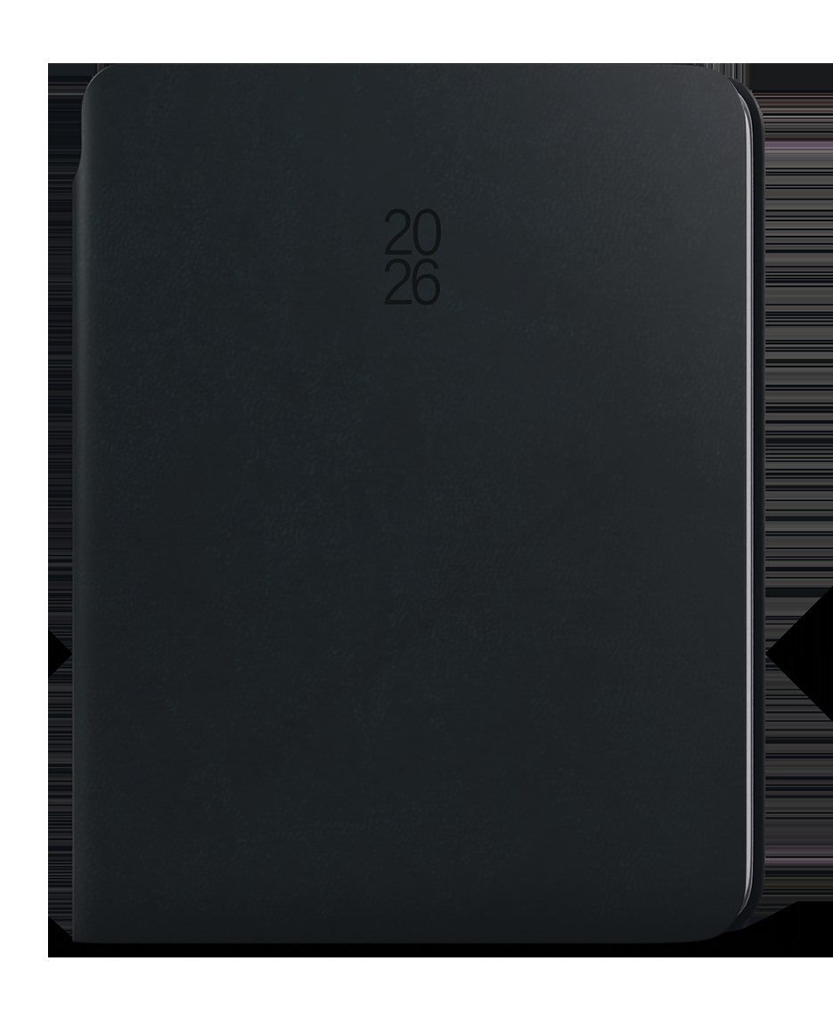 *B26  BTO16-2-26  Týdenní diář - Oskar - Softy - A5 - černá , možnost vložení propisky