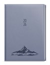 *B26  BTO61-15-26  Týdenní diář - Oskar - Vivella s ražbou - A5 - holubí šeď - Hory