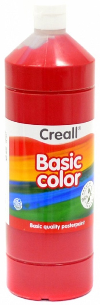 Barva temperová 500ml červená světlá Creall E30065