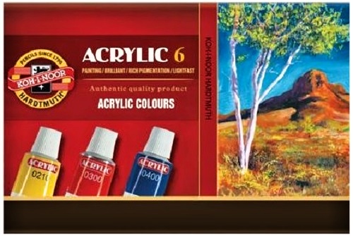 Barvy akrylové 1627/ 6ks 16ml