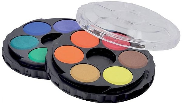 Barvy vodové 12 barev kulaté          171503/12