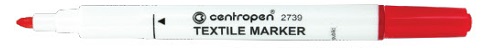 CENTROPEN popisovač 2739 na textil červený