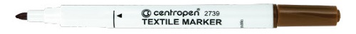 CENTROPEN popisovač 2739 na textil hnědý