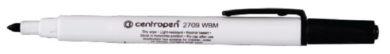 CENTROPEN značkovač 2709 černý stíratelný