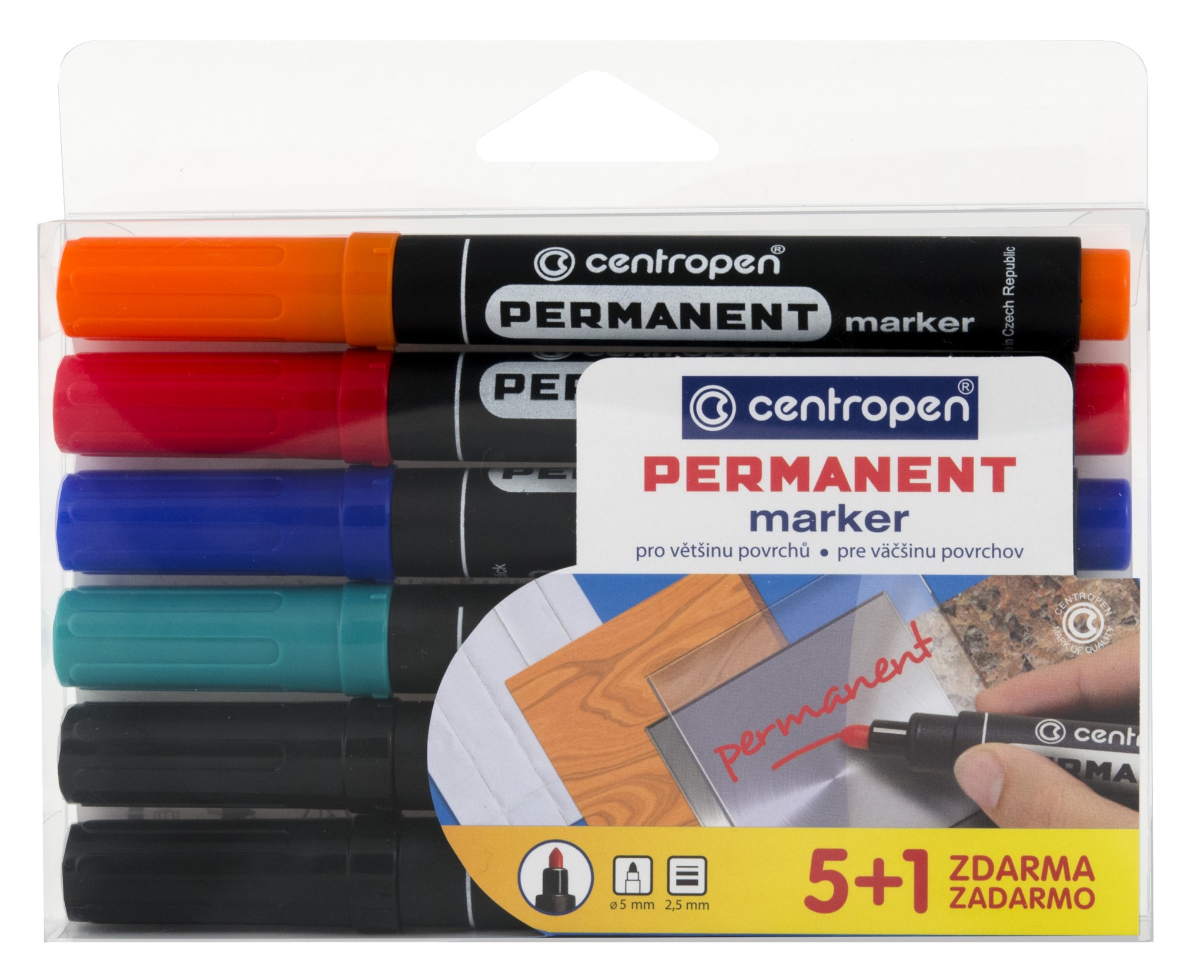 CENTROPEN značkovač 8566/6 PET box permanent 