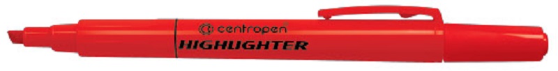 CENTROPEN zvýrazňovač 8722 červený