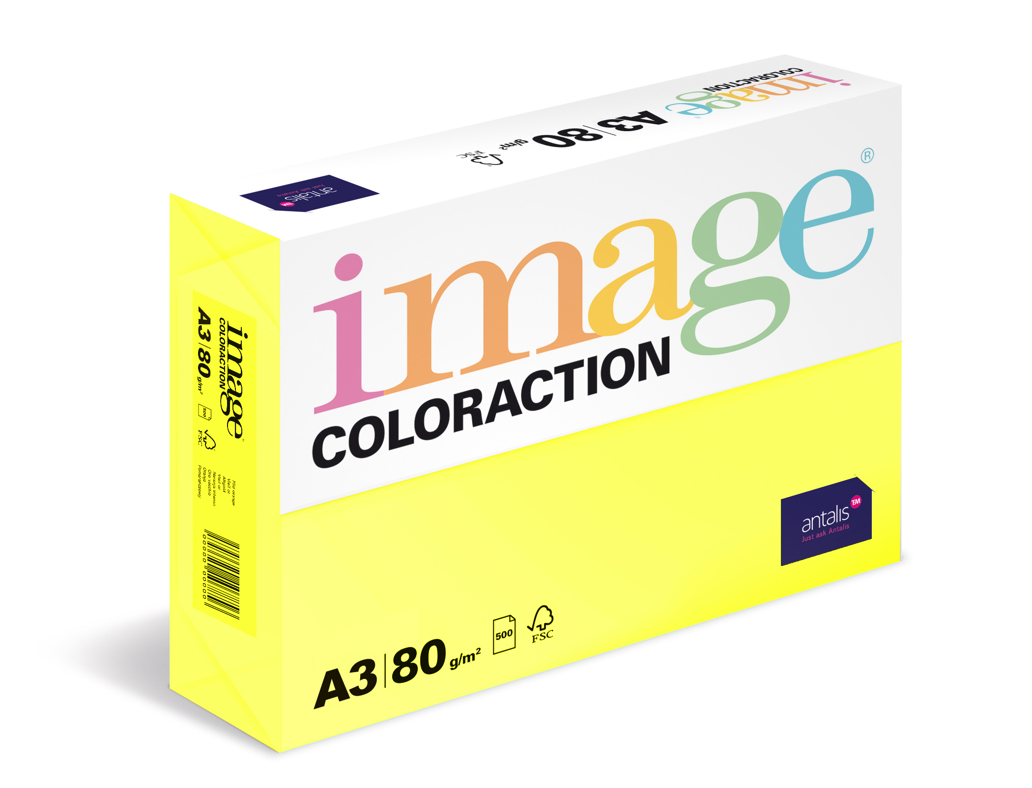Coloraction A3  80g 39 Canary - středně žlutá/500 382073