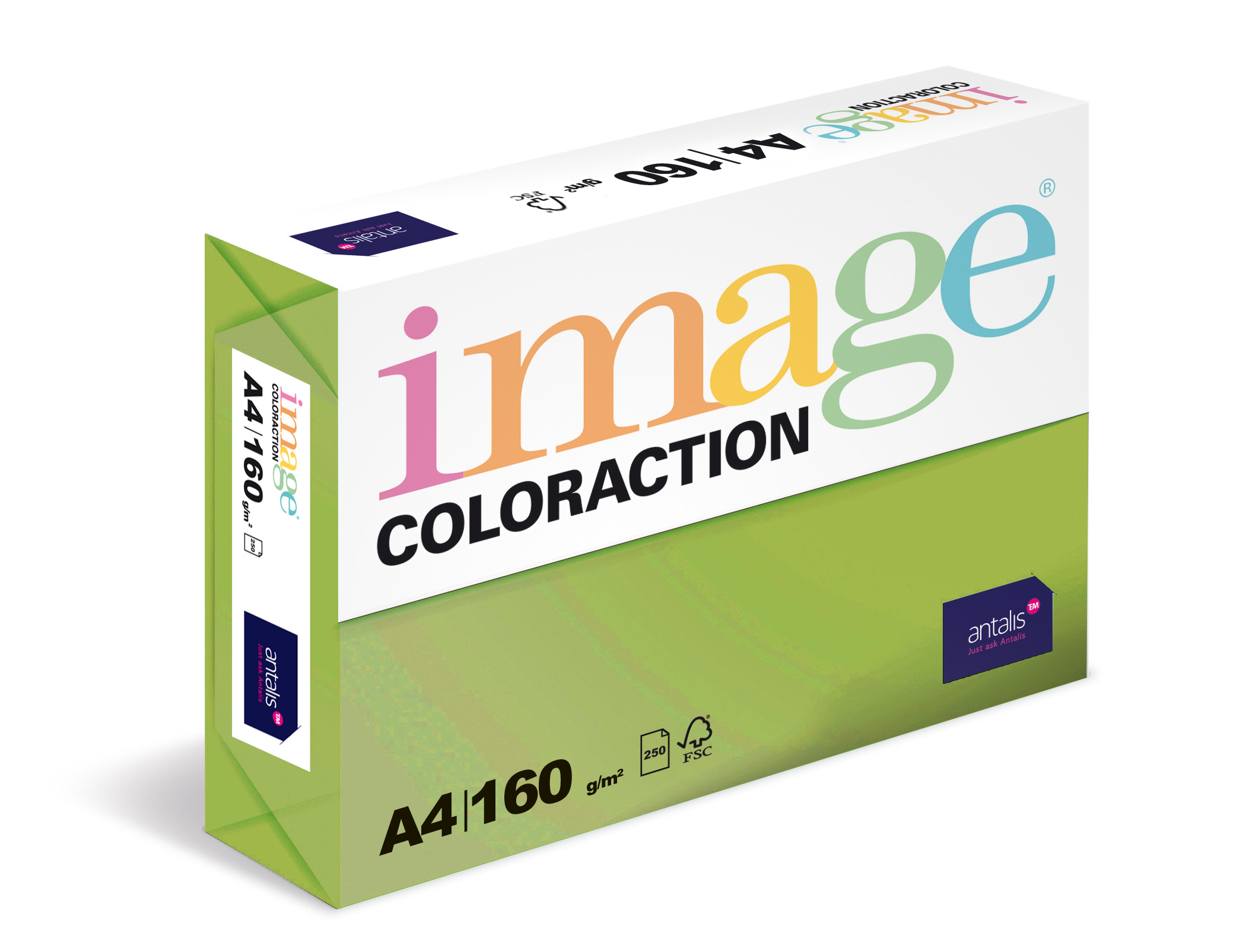 Coloraction A4 160g 42 Java - středně zelená/250 382091