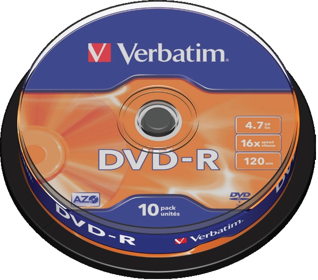 DVD-R Verbatim 10pack, 4,7GB