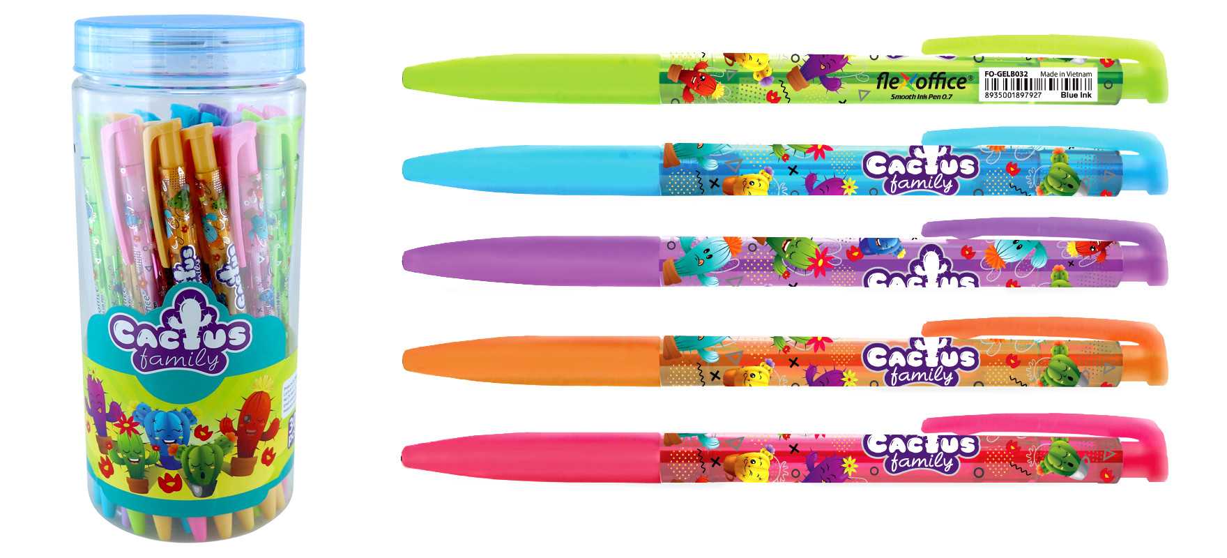 Dětské kuličkové pero Cactus FO-GELB 032 (023)