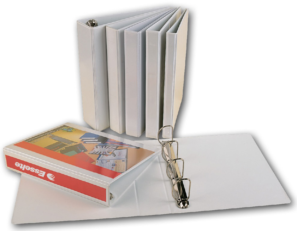 ESSELTE  49705 pořadač 4krouž.prezent.77mm bílý