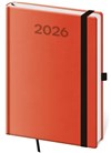 *H26  DPP422-10-26   Diář denní A5 Print Pop - oranžová , 145x205