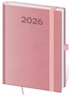*H26  DPP423-06-26   Diář týdenní A5 Print Pop - růžová , 145x205