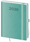 *H26  DPP423-08-26   Diář týdenní A5 Print Pop - světle zelená , 145x205