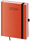 *H26  DPP432-10-26   Diář denní B6 Print Pop - oranžová , 120x165