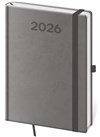 *H26  DPP433-13-26   Diář týdenní   B6 Print Pop - šedá , 120x165