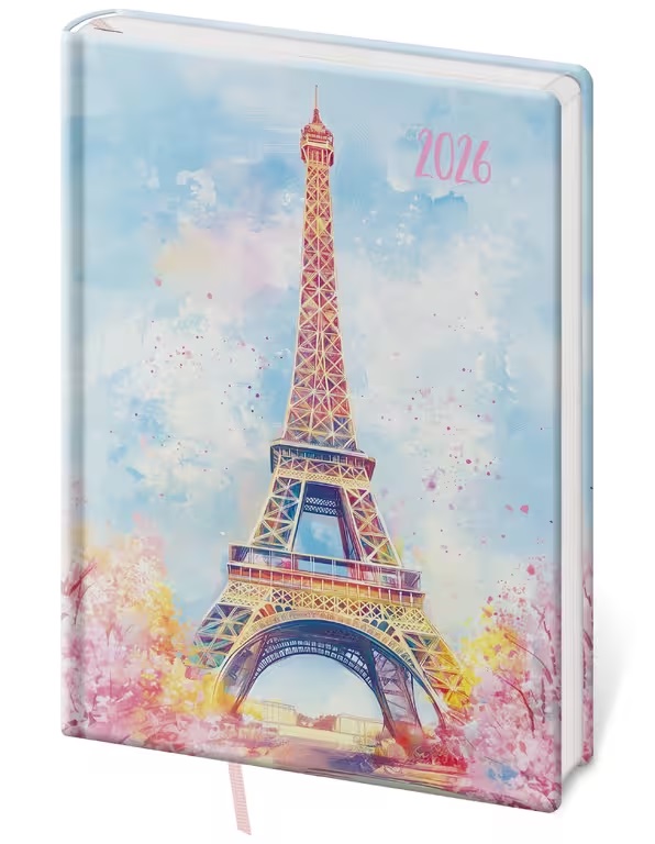 *H26  DV422-37-26   Diář denní A5 Vario Lyra - Paris , 145x205