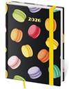 *H26  DV432-24-26   Diář denní B6 Vario - Macarons s gumičkou , 120x165