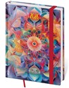 *H26  DV433-16-26   Diary weekly B6 Vario - Kaleidoscope s gumičkou , 120x165