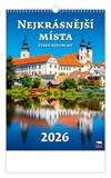 *H26  N111-26  nástěnný kalendář  Nejkrásnější místa České republiky , 315x450(70)