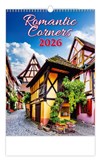 *H26  N147-26  nástěnný kalendář  Romantic Corners , 315x450(70)