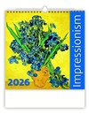 *H26  N170-26  nástěnný kalendář  Impressionism , 300x300(70)
