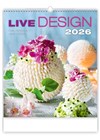 *H26  N260-26  nástěnný kalendář  Live Design , 450x520(70)