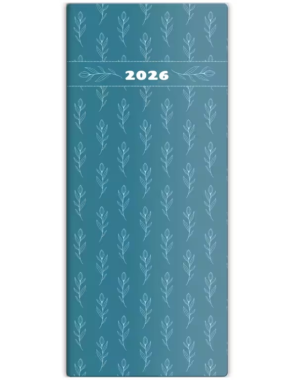 *H26  PN01-02-26  PVC Diář kapesní - Napoli měsíční - design 2 , 77x178