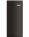 *H26  PT01-01-26  PVC Diář kapesní - Torino měsíční - černá , 77x178