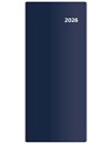 *H26  PT01-02-26  PVC Diář kapesní - Torino měsíční - modrá , 77x178