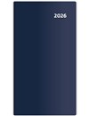 *H26  PT02-02-26  PVC Diář kapesní - Torino čtrnáctidenní - modrá , 85x154