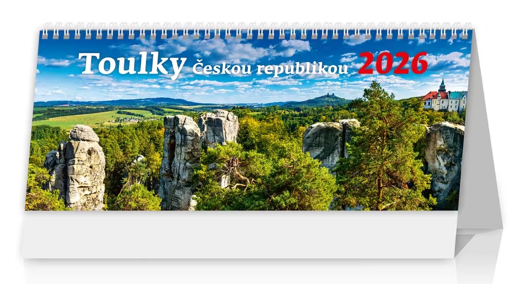 *H26  S51-26  stolní  Toulky Českou republikou   NEW , 301x150(35)