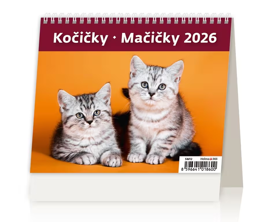 *H26  SM12-26  stolní  MiniMax Kočičky/Mačičky , 171x139(25)